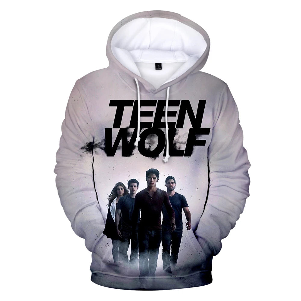 New TV Series TEEN WOLF 3D Printed Hoodies Men Women Fashion Harajuku Autumn Kids Streetwear Pullovers Fashion Hip-hop Hoodie