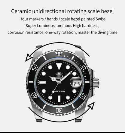 Reloj ADDIESDIVE de acero inoxidable para hombre, estilo business casual europeo y americano, reloj de cuarzo impermeable para deportes al aire libre