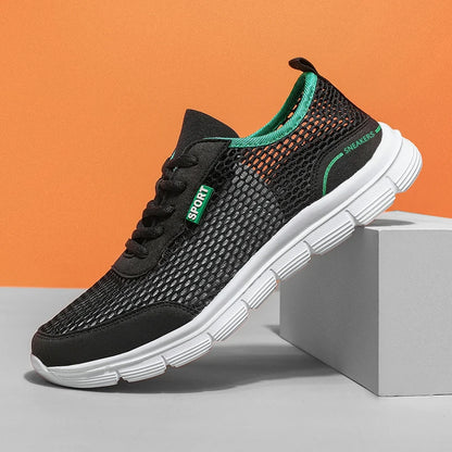 Sapatos aquáticos para homem, respiráveis, para exterior e praia, leves, de secagem rápida, para travessias na água, desporto, campismo e sneakers aquáticos