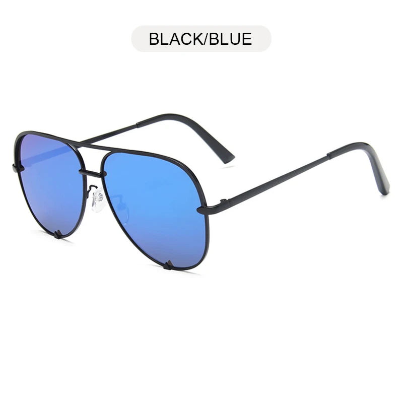 Classic Metal Aviation Sunglasses Women Fashion Alloy Pilot Sun Glasses Men Gradient Black Driving Shades Ladies UV400