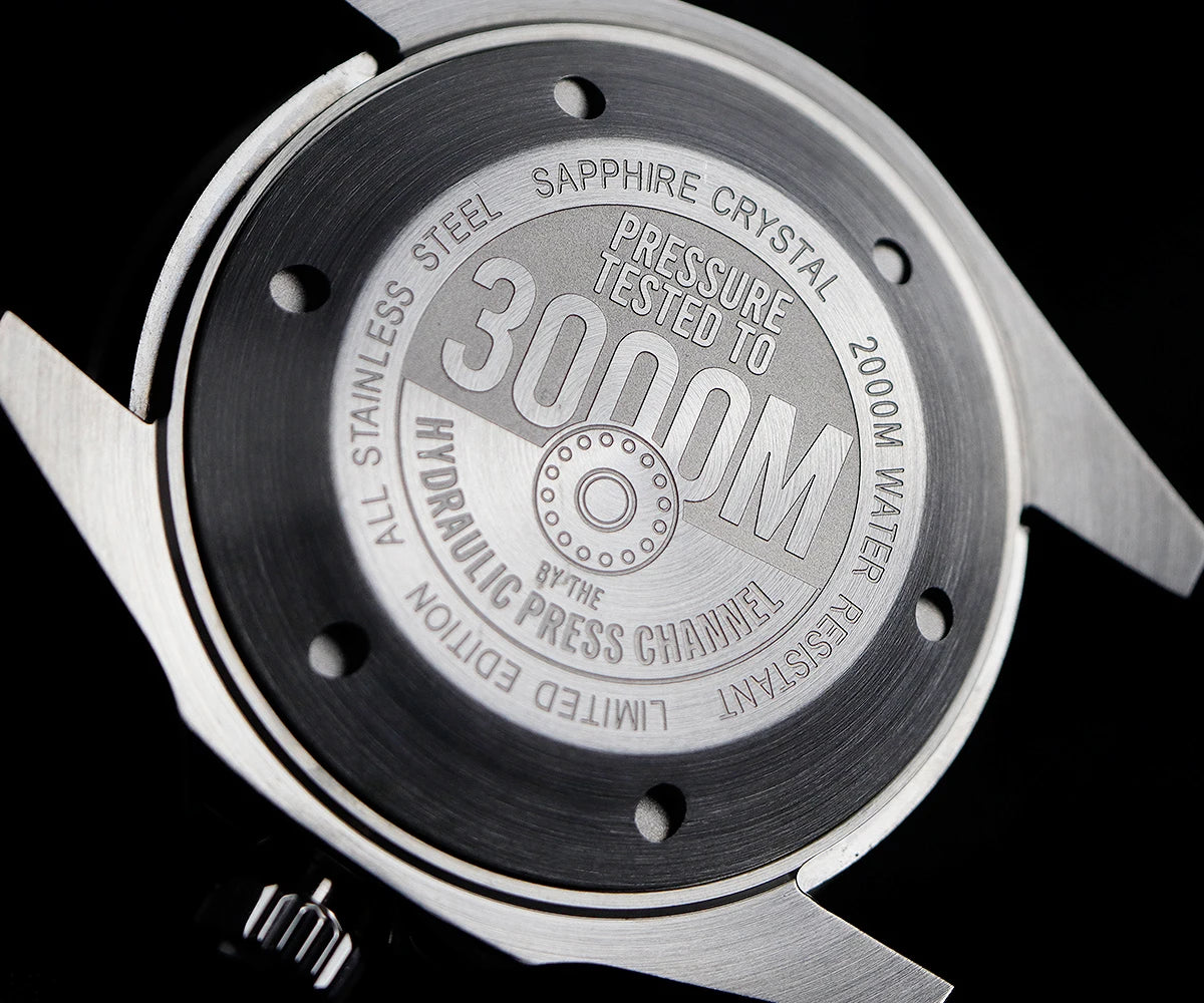Cronos Automatic Diving Watch Stainless Steel 2000Meters Water Resistance Professional Diver PT5000 SW200 Miyota9015 90S5 L6027M