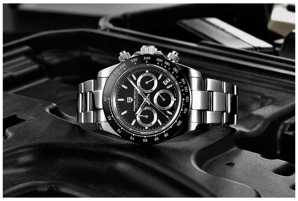 2026 New PAGANI DESIGN Chronograph Luxury Quartz Wrist Watch Automatic Date 100M Waterproof JAPAN VK63 Movement