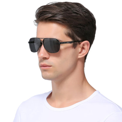 KINGSEVEN Nuovi occhiali da sole da uomo in alluminio, alla moda, da viaggio e da guida, occhiali da uomo Oculos con fascia, modello N7188
