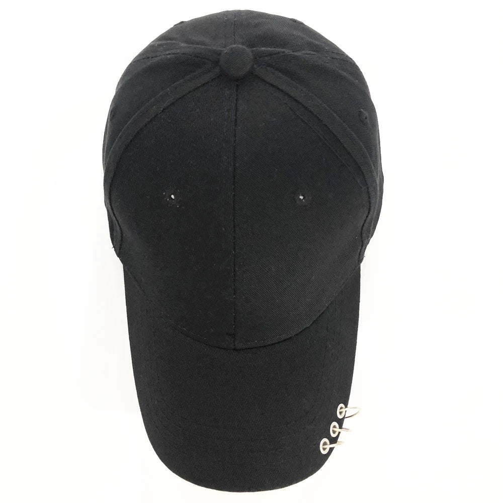 Casquette de baseball ajustable avec anneau, pour les sports de plein air et la protection solaire, pour femmes et hommes, casquette snapback tendance