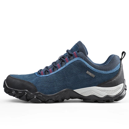 Humtto New Arrival Leather Hiking Shoes Wear-Resistant Outdoor Sport Men Shoes Lace-Up Men's Climbing Trekking Hunting Sneakers