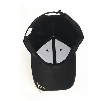 Casquette de baseball ajustable avec anneau, pour les sports de plein air et la protection solaire, pour femmes et hommes, casquette snapback tendance