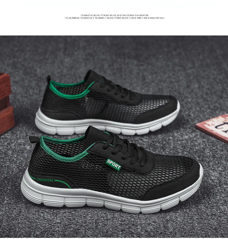 Sapatos aquáticos para homem, respiráveis, para exterior e praia, leves, de secagem rápida, para travessias na água, desporto, campismo e sneakers aquáticos