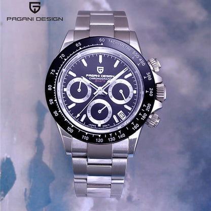 2026 New PAGANI DESIGN Chronograph Luxury Quartz Wrist Watch Automatic Date 100M Waterproof JAPAN VK63 Movement