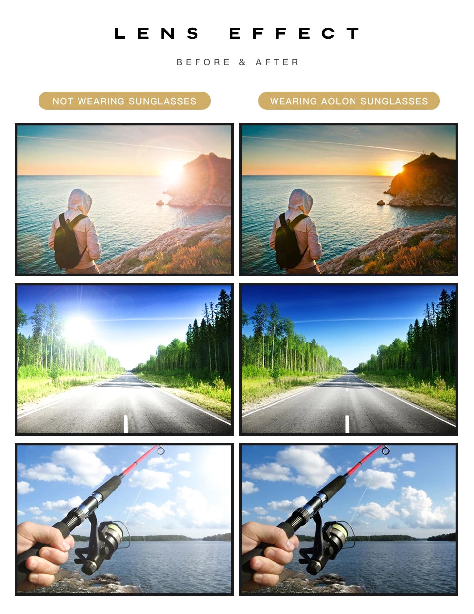 Značka Rivet Square Fotochromatické sluneční brýle Pánské Polarizované Dámské Sluneční brýle na řízení Denní a noční vidění Protisluneční brýle pro muže