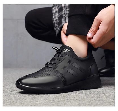 Oein 2022 Men's Sneakers Quality 6CM Increasing British Shoes New Breathable Summer Casual Sneakers Big Size Office Shoes Men