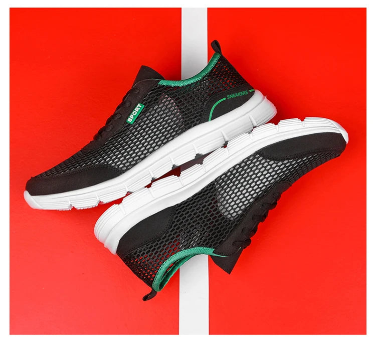 Sapatos aquáticos para homem, respiráveis, para exterior e praia, leves, de secagem rápida, para travessias na água, desporto, campismo e sneakers aquáticos