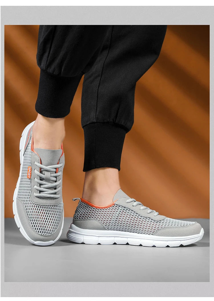 Sapatos aquáticos para homem, respiráveis, para exterior e praia, leves, de secagem rápida, para travessias na água, desporto, campismo e sneakers aquáticos