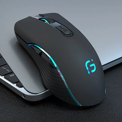 Wireless Mouse Rechargeable Bluetooth Silent Ergonomic Computer 2400 DPI For iPad Mac Tablet Macbook Air Laptop PC Gaming Office