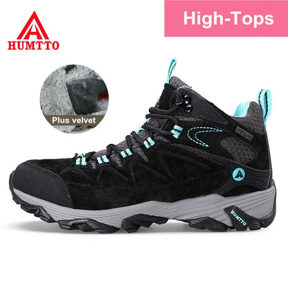 HUMTTO Waterproof Sneakers for Men, Hiking Shoes, Leather Trekking Boots for Women, Camping Hunting Men’s Mountain Tactical Ankle Boots