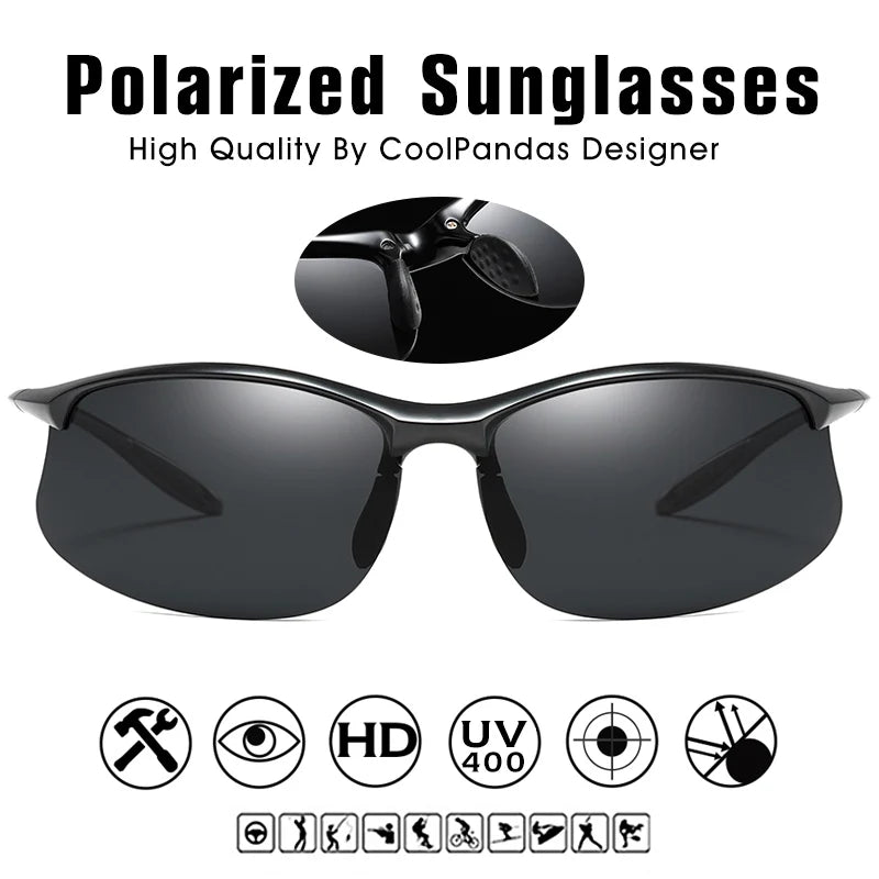 2024 Top Ultralight TR90 Polarized Sunglasses Anti-UV Driving Men Shades Male Military Sun Glasses Eyewear Goggles Gafas De Sol