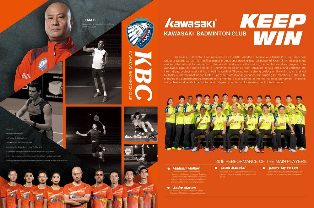 Kawasaki King Series 2.0 Professional Badminton Shoes For Men Women Anti-Twist Sports Original Men's Tennis Shoes Sneakers A3311