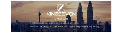 KINGSEVEN Hliníkovo-hořčíkové polarizované sluneční brýle bez obrouček pro muže, retro dámské brýle s vysokým rozlišením, Oculos de sol