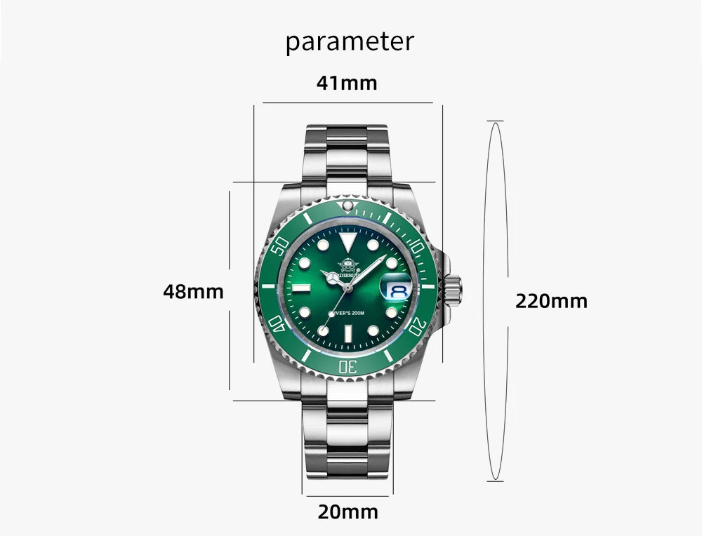 Reloj ADDIESDIVE de acero inoxidable para hombre, estilo business casual europeo y americano, reloj de cuarzo impermeable para deportes al aire libre