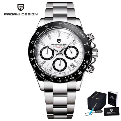 2026 New PAGANI DESIGN Chronograph Luxury Quartz Wrist Watch Automatic Date 100M Waterproof JAPAN VK63 Movement