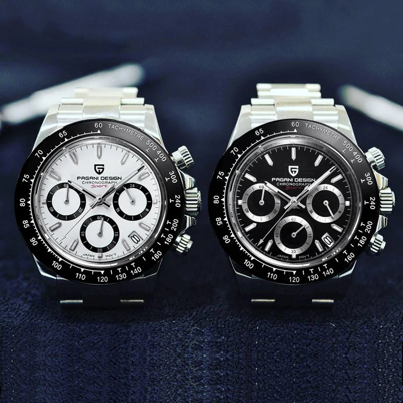 2026 New PAGANI DESIGN Chronograph Luxury Quartz Wrist Watch Automatic Date 100M Waterproof JAPAN VK63 Movement