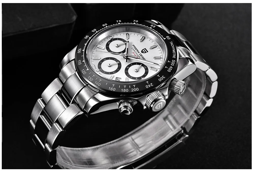 2026 New PAGANI DESIGN Chronograph Luxury Quartz Wrist Watch Automatic Date 100M Waterproof JAPAN VK63 Movement