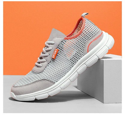 Sapatos aquáticos para homem, respiráveis, para exterior e praia, leves, de secagem rápida, para travessias na água, desporto, campismo e sneakers aquáticos
