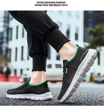 Sapatos aquáticos para homem, respiráveis, para exterior e praia, leves, de secagem rápida, para travessias na água, desporto, campismo e sneakers aquáticos