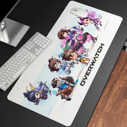 XXL Gaming Anime Mouse Pad Large Mouse Mat Girl Keyboard Computer PC  Edge Desk Mat For Overwatch/cs Go Gamer Mousepad