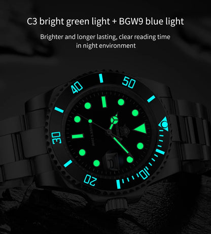Reloj ADDIESDIVE de acero inoxidable para hombre, estilo business casual europeo y americano, reloj de cuarzo impermeable para deportes al aire libre
