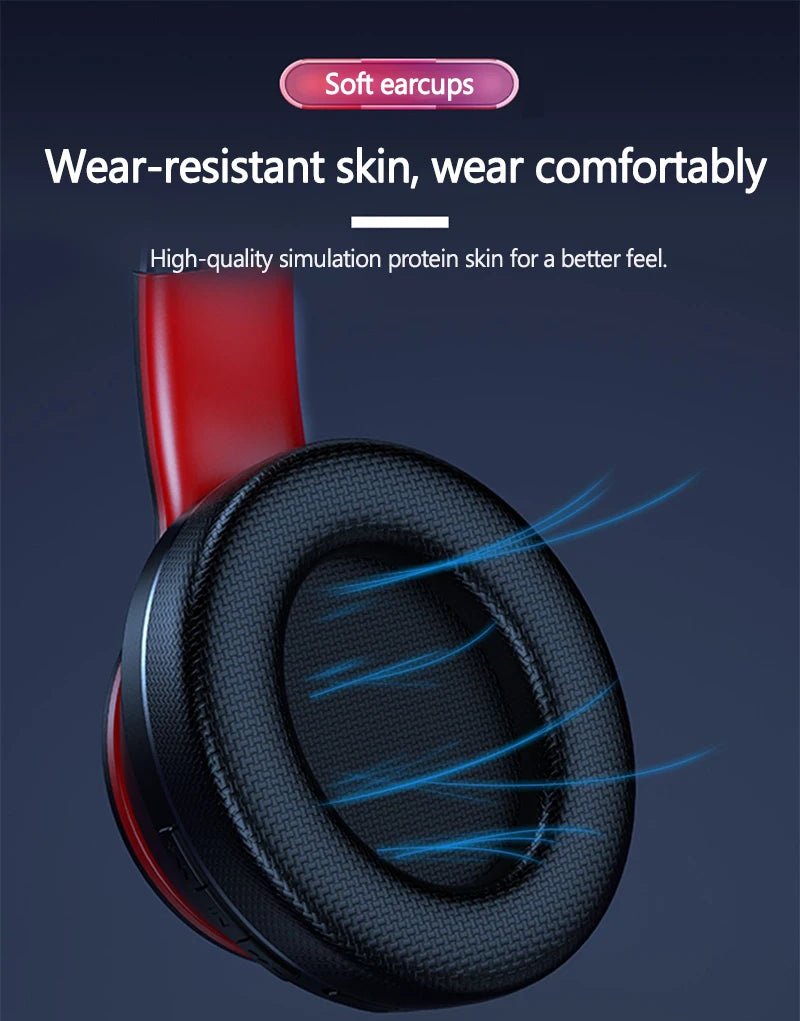 Lenovo HD200 kabellose Bluetooth-Over-Ear-Kopfhörer – geräuschunterdrückendes HiFi-Stereo-Gaming-Headset mit Mikrofon