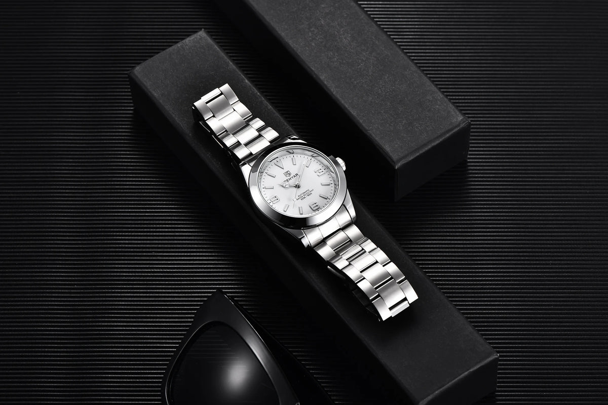 BENYAR Luxury Men Mechanical Wristwatches Stainless Steel Sports Men Automatic Watches 50ATM waterproof Clock