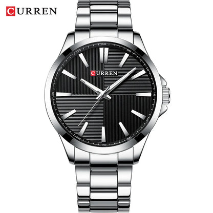 Montre pour homme CURREN – Modèle de luxe, étanche, style militaire, en acier inoxydable – Montre-bracelet sportive (réf. 8322)