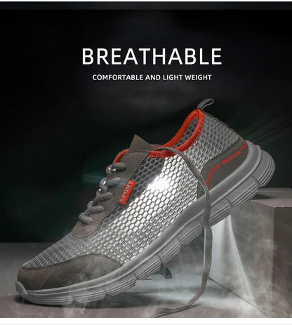 Sapatos aquáticos para homem, respiráveis, para exterior e praia, leves, de secagem rápida, para travessias na água, desporto, campismo e sneakers aquáticos