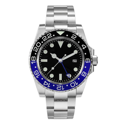 San Martin Luxury GMT Hangzhou 6460 Men's Automatic Mechanical Watch Business Sports Waterproof 200m Sapphire Full Luminous SN0016