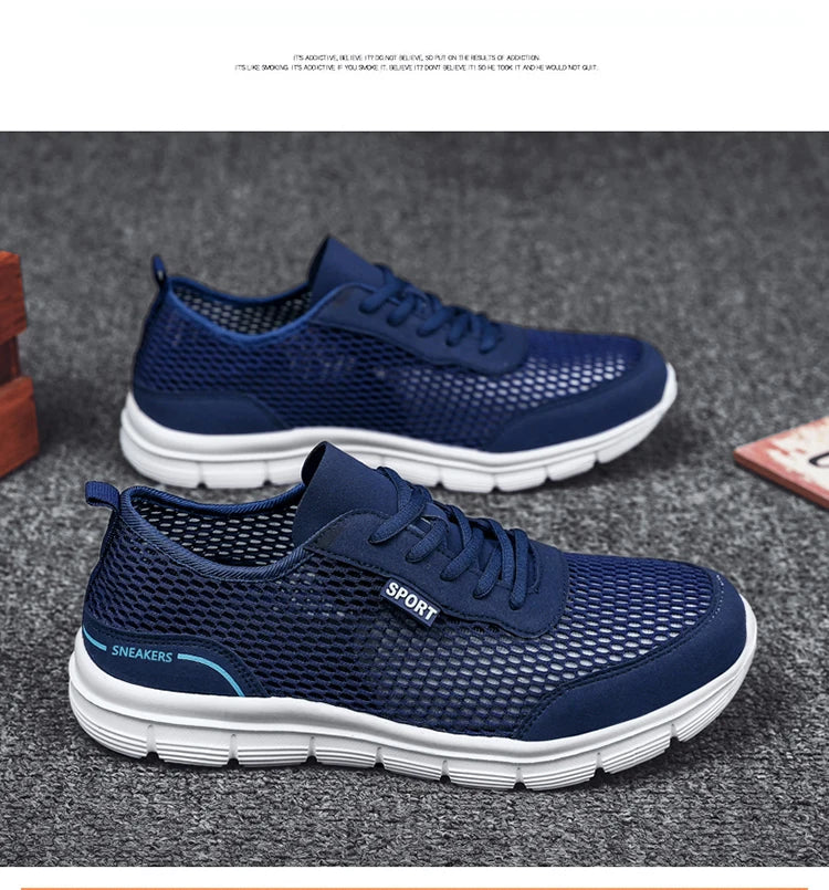 Sapatos aquáticos para homem, respiráveis, para exterior e praia, leves, de secagem rápida, para travessias na água, desporto, campismo e sneakers aquáticos