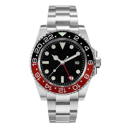 San Martin Luxury GMT Hangzhou 6460 Men's Automatic Mechanical Watch Business Sports Waterproof 200m Sapphire Full Luminous SN0016