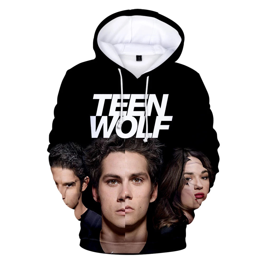New TV Series TEEN WOLF 3D Printed Hoodies Men Women Fashion Harajuku Autumn Kids Streetwear Pullovers Fashion Hip-hop Hoodie