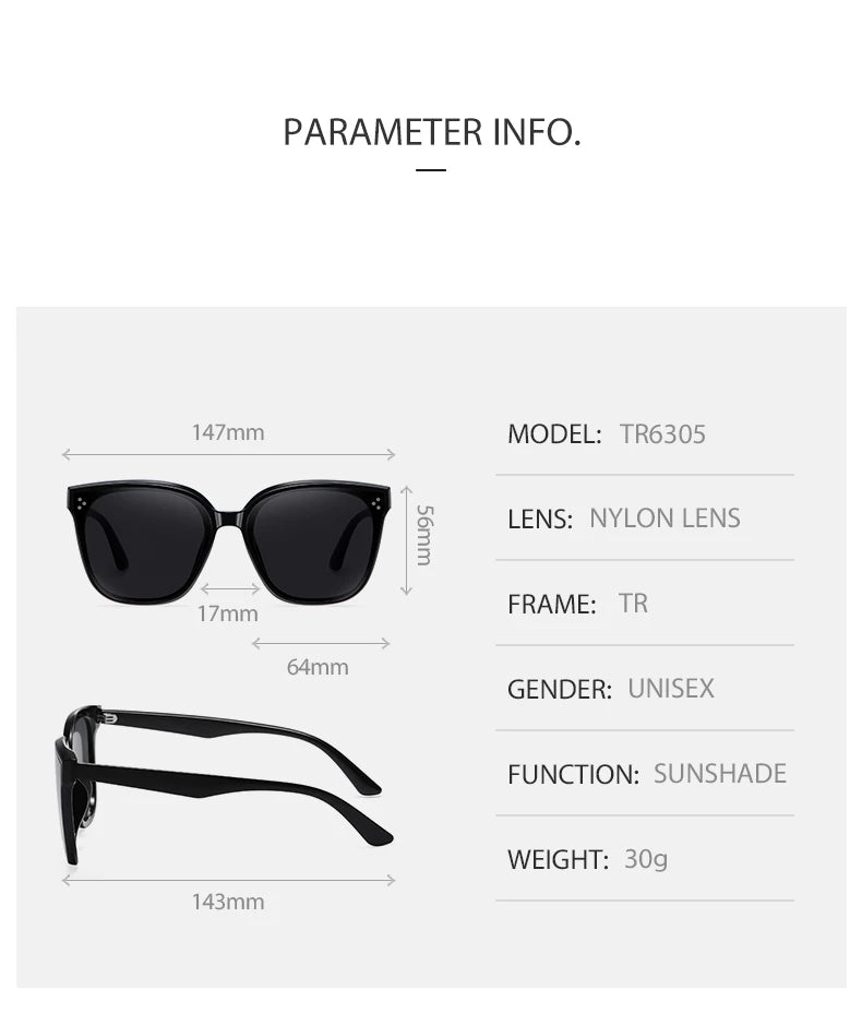 GM Korea Brand Design GENTLE Sluneční brýle pro ženy a muže z acetátu, špičková kvalita, oblíbené sluneční brýle s originálním pouzdrem S6305