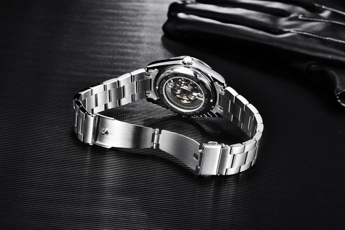 BENYAR Luxury Men Mechanical Wristwatches Stainless Steel Sports Men Automatic Watches 50ATM waterproof Clock