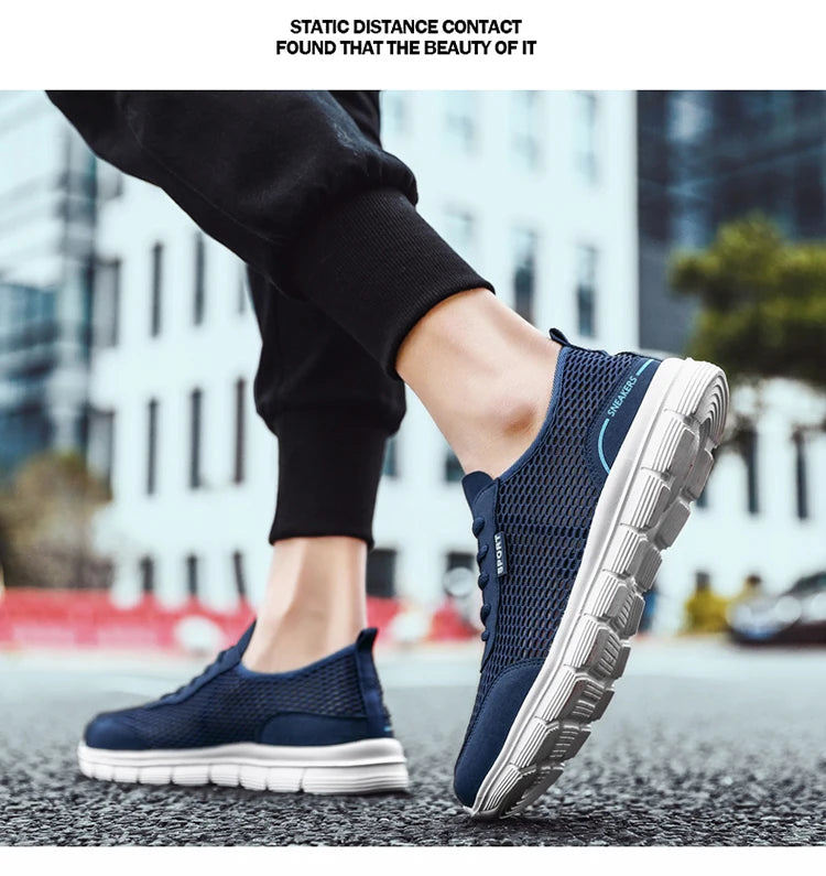 Sapatos aquáticos para homem, respiráveis, para exterior e praia, leves, de secagem rápida, para travessias na água, desporto, campismo e sneakers aquáticos