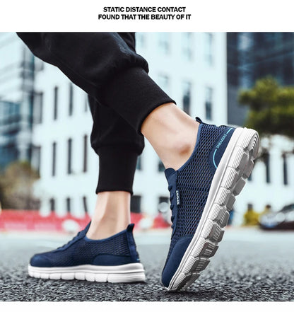 Sapatos aquáticos para homem, respiráveis, para exterior e praia, leves, de secagem rápida, para travessias na água, desporto, campismo e sneakers aquáticos