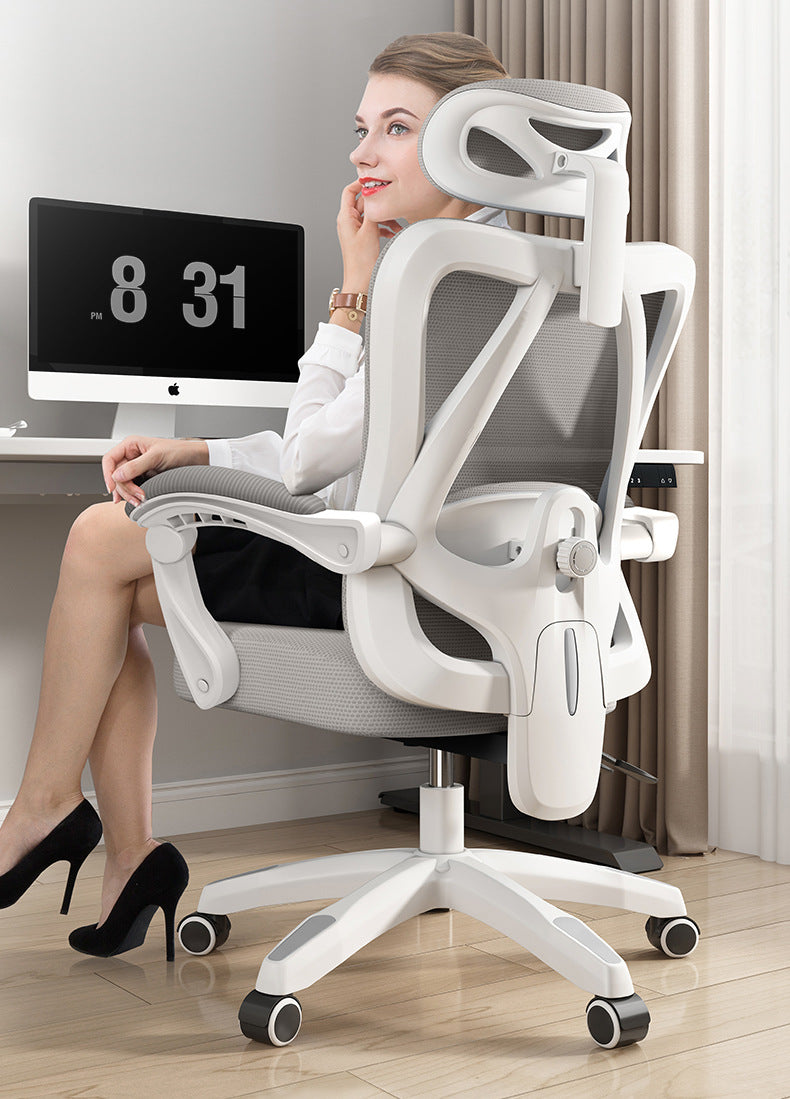 UVR Gaming Computer Chair Mesh Breathable Staff Chair Ergonomic Design Armrest Chair Sitting Comfort Home Office Chair Furniture