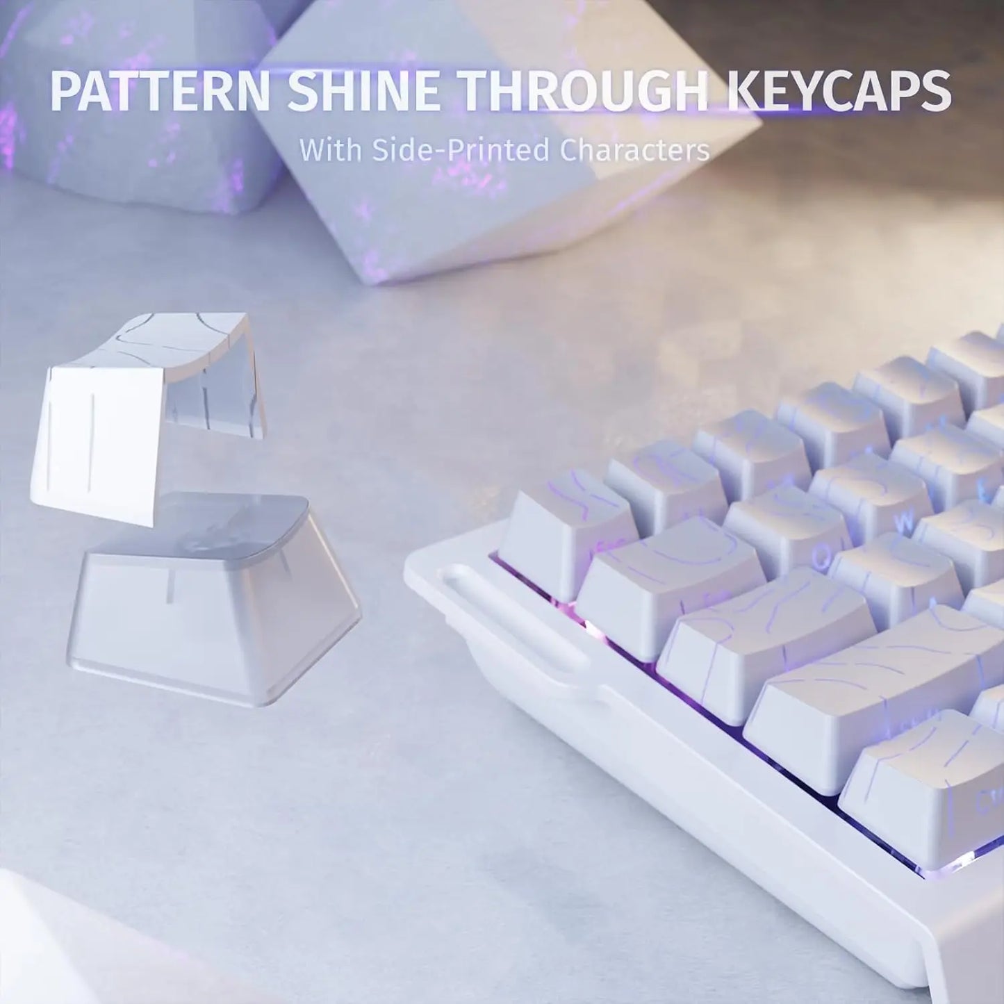 ATTACK SHARK X68 HE Rapid-Trigger mechanische Gaming-Tastatur 60% kabelgebunden mit einstellbarer Auslösung, Hall-Effect-Magnetschalter, 8KH