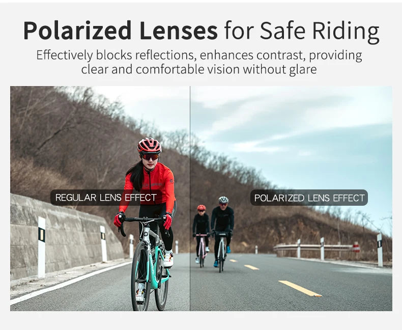 ROCKBROS Polarized Cycling Glasses Men Sports Sunglasses Road MTB Mountain Bike Bicycle Riding Protection Goggles Eyewear 5 Lens