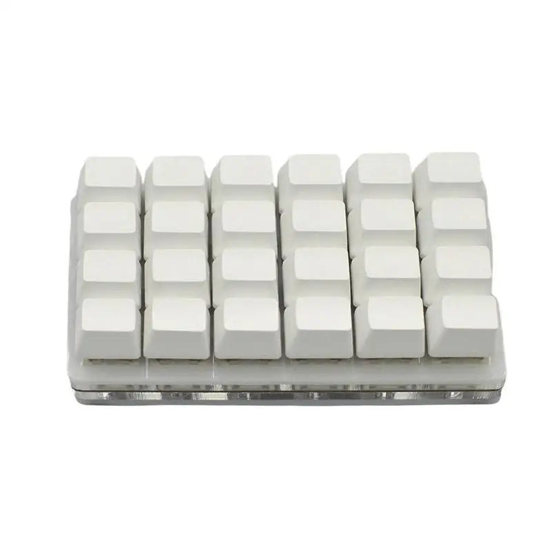 Mini-USB Custom Mechanische Tastatur mit 24 Tasten, Schwarz/Weiß, Gaming-Tastatur, Sayo-Gerät, programmierbares Shortcut-Keypad mit Makrotasten