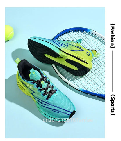 Scarpe da running da uomo con piastra in carbonio, leggere, ultra ammortizzate, traspiranti, da maratona, con assorbimento degli urti e supporto, sneaker sportiva comoda da donna