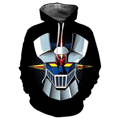 Autumn Mazinger Z Anime Robot 3D Print Hoodies Men Women Fashion Oversized Sweatshirts Hoodie Male Pullovers Tracksuit Clothing