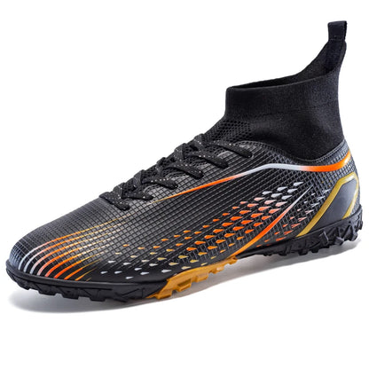New Men's Soccer Shoes Breathable Soft Outdoor Grass Football Shoes Cleats Long Spikes Comfortable Training Sport Shoes for Men
