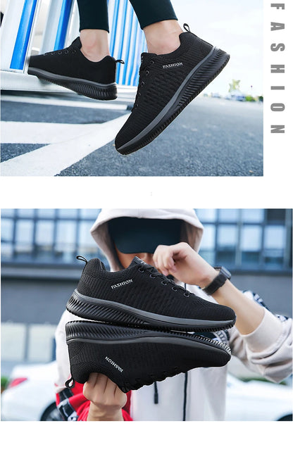 Men's Running Shoes Breathable Light Comfortable Men's Casual Shoes Tennis Outdoor Slip-On Walking Sneakers