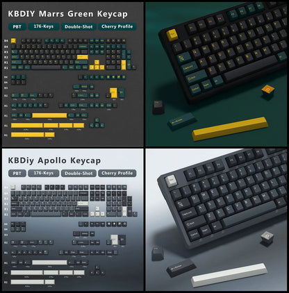 KBDiy GMK Illusion Keycap Perfil Cherry Double Shot PBT ISO Teclas para Kit de Teclado Mecânico Gamer Gaming Point Retro